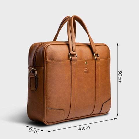 Cặp Công Sở Lata (Thời trang nam đựng laptop 15 inch - Cặp da CA31BN) màu bò nhạt