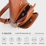  Balo Lata (Thời trang nam đa năng - Balo đeo chéo da BALC30) 