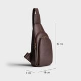  Balo Lata (Thời trang nam đi chơi - Balo đeo chéo da BALC28) 