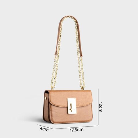 Túi Lata (Thời trang nữ dự tiệc phối khóa - Túi đeo chéo da HN112)