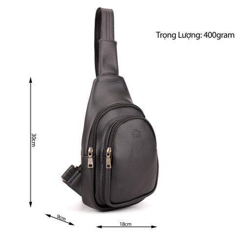 Balo Lata (Thời trang nam đi chơi cỡ nhỏ - Balo đeo chéo da BALC24)