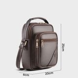  Túi Lata (Thời trang nam phối ngăn tiện dụng - Túi đeo chéo da TN32) 