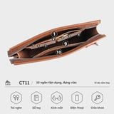  Ví Lata (Thời trang nam dáng cầm tay cỡ lớn -  Ví da CT11) 