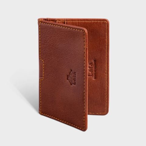 Ví nam da bò Lata ( Thời trang nam đựng namecard nhỏ gọn - Ví da thật LVN75 )