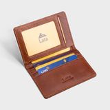  Ví nam da bò Lata ( Thời trang nam đựng namecard nhỏ gọn - Ví da thật LVN75 ) 