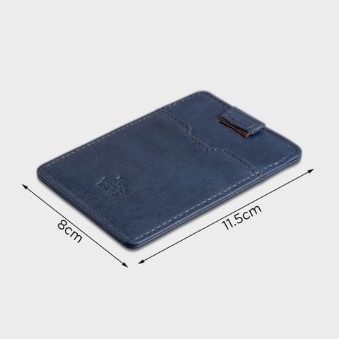 Ví nam da bò Lata (Thời trang nam đựng namecard - Ví da thật LVN77)