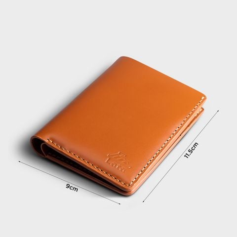 Ví nam da bò Lata (Thời trang nam gấp 2 dáng đứng - Ví da thật LVN107)