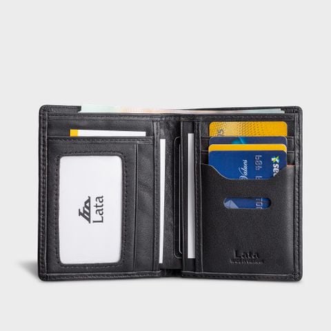 Ví nam da bò Lata (Thời trang nam - Ví da thật LVN66)