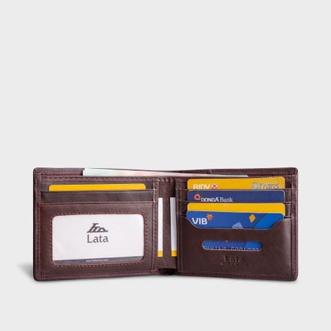 Ví nam da bò Lata (Thời trang nam - Ví da thật LVN68)