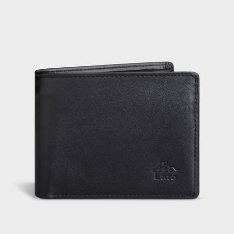 Ví nam da bò Lata (Thời trang nam - Ví da thật LVN69D) màu đen