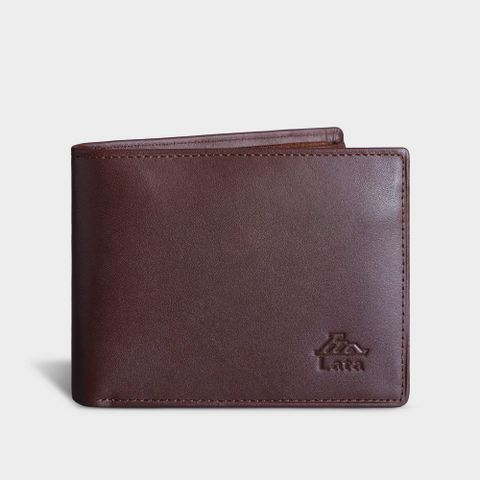 Ví nam da bò Lata (Thời trang nam - Ví da thật LVN69N) màu nâu