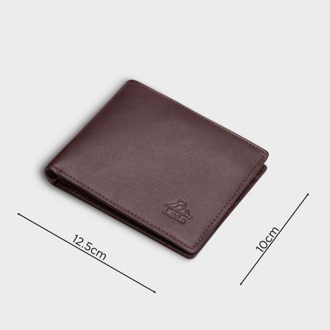 Ví nam da bò Lata (Thời trang nam - Ví da thật LVN69N) màu nâu