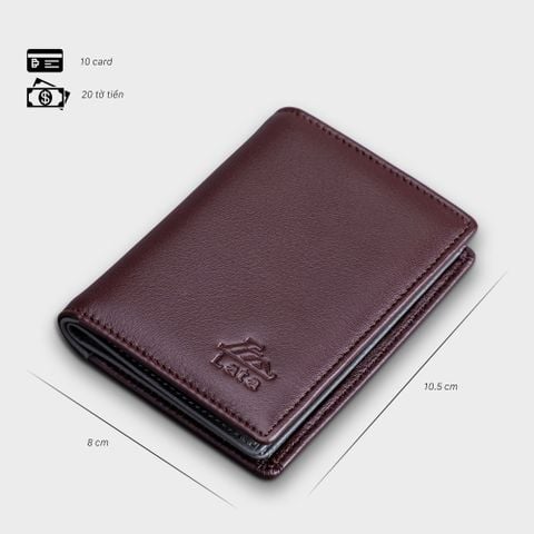 Ví nam da bò Lata (Thời trang nam - Ví da thật LVN79)