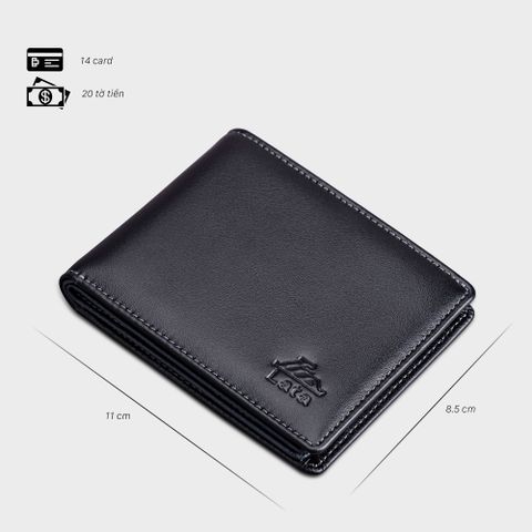 Ví nam da bò Lata (Thời trang nam - Ví da thật LVN80)