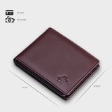  Ví nam da bò Lata (Thời trang nam - Ví da thật LVN80) 