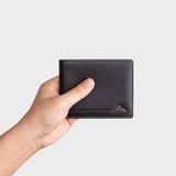  Ví nam da bò Lata (Thời trang nam gấp 2 dáng ngang - Ví da thật LVN98) 