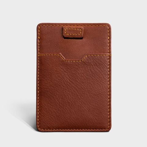 Ví nam da bò Lata ( Thời trang nam đựng namecard - Ví da thật LVN76BD) màu bò đậm