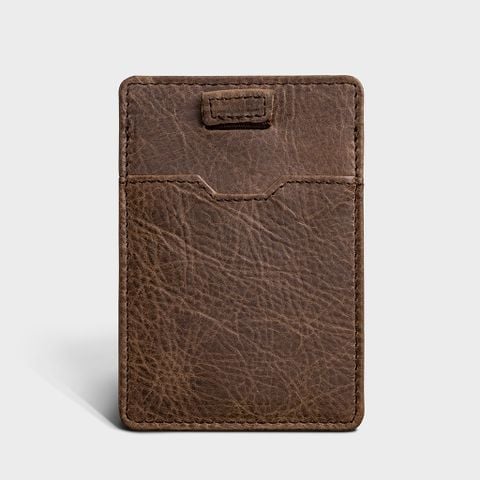 Ví nam da bò Lata ( Thời trang nam đựng namecard - Ví da thật LVN76N) màu nâu