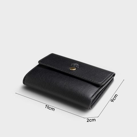 Ví Lata (Thời trang nữ cầm tay gập 3 mini - Ví da VN81)