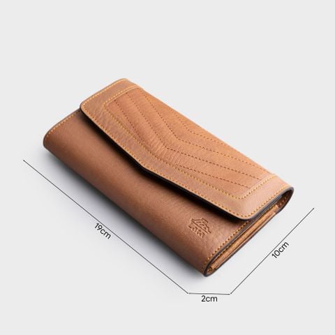 Ví Lata (Thời trang nữ dáng cầm tay dáng dài - Ví da VN66)