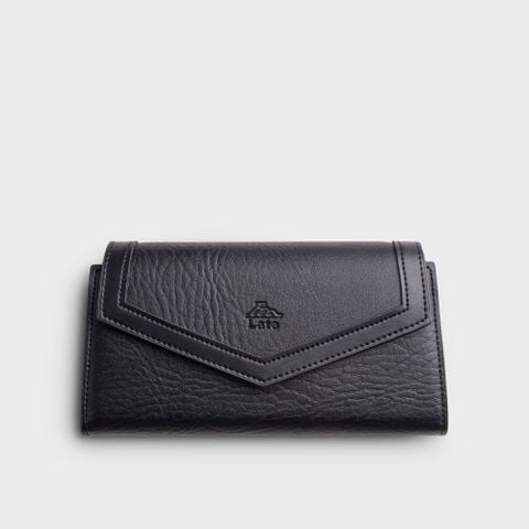 Ví Lata (Thời trang nữ dáng dài phối dây đeo chéo - Ví da VN80)