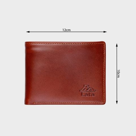 Ví nam da bò Lata (Thời trang nam - Ví da thật LVN56B) màu nâu