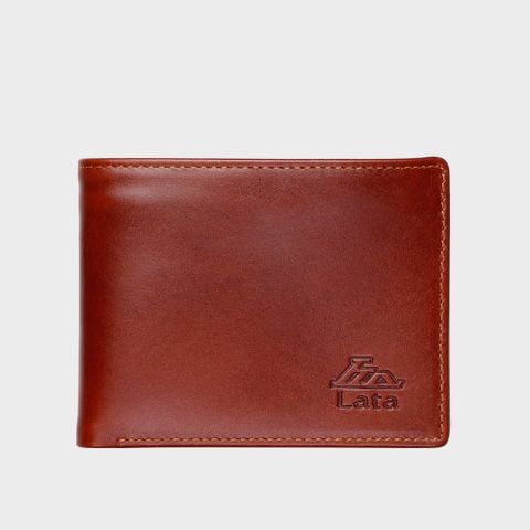 Ví nam da bò Lata (Thời trang nam - Ví da thật LVN56B) màu nâu