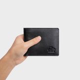  Ví nam da bò Lata (Thời trang nam - Ví da thật LVN60D) màu đen 