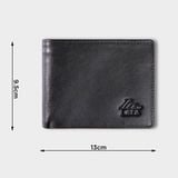  Ví nam da bò Lata (Thời trang nam - Ví da thật LVN60D) màu đen 