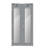 Cửa thép chống cháy mở đôi 003