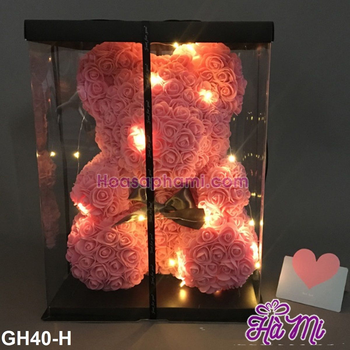 Gấu Hoa Hồng 40cm (GH40-H)