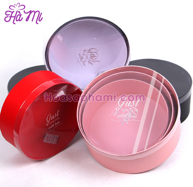 Set 3 Hộp Tròn Mặt Kính