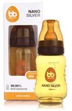 BÌNH SỮA NANO SILVER CỔ HẸP BÌNH SỮA NHỰA 150ML