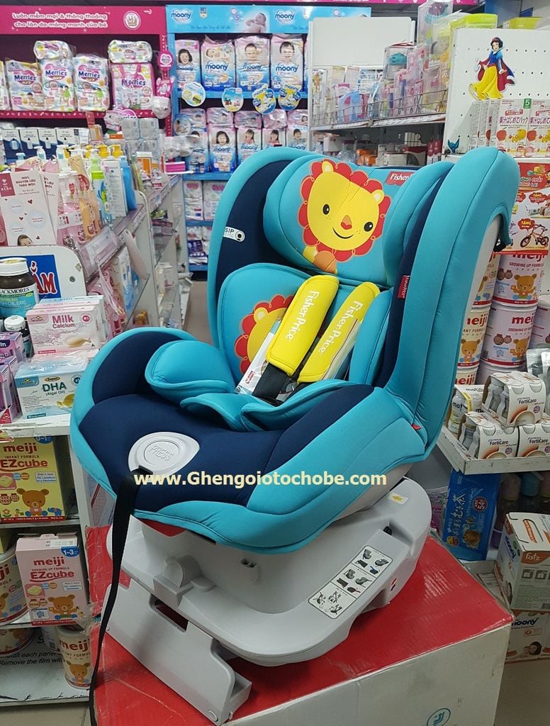 GHẾ NGỒI Ô TÔ FISHERPRICE, MÀU XANH ( 0- 6TUỔI)