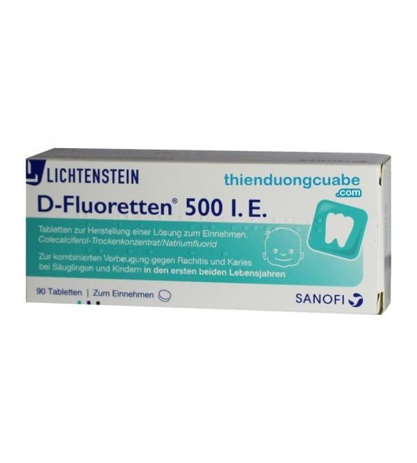 VITAMIN D-FLUORETTEN 500 IE - HỖ TRỢ CHỐNG CÒI XƯƠNG