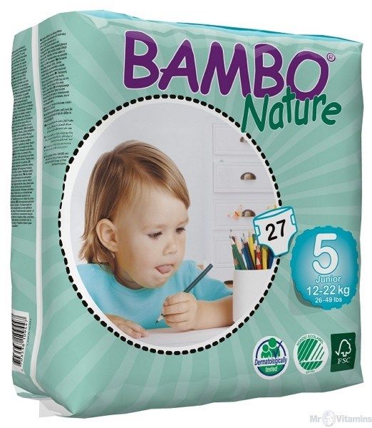 Tã dán Bambo Nature Junior  (Xl27) (12-22kg)