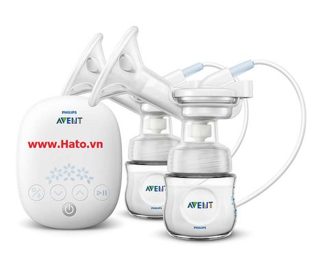 Máy hút sữa điện đôi Philips Avent SCF303/01 (hoa tuyết)