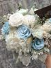 HOA CƯỚI TONE MÀU DUSTY BLUE