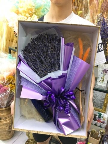 HỘP HOA LAVENDER SIZE KHỦNG