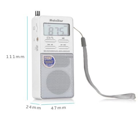 ĐÀI RADIO FM NGHE NHẠC MINI MATESTAR RA-3