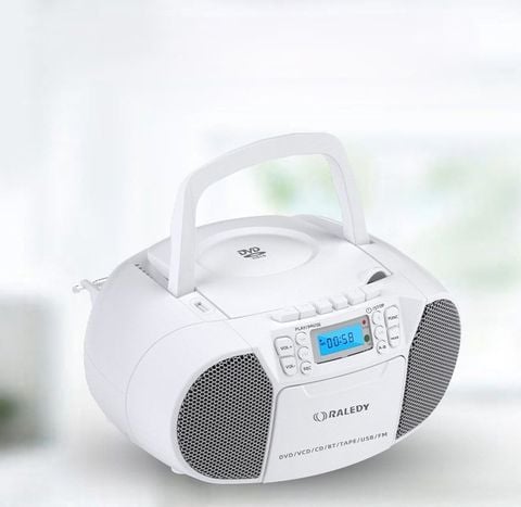 ĐÀI CHẠY ĐĨA DVD, CD , USB RADIO CASSETE DVD RALEDY 519