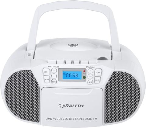 ĐÀI CHẠY ĐĨA DVD, CD , USB RADIO CASSETE DVD RALEDY 519