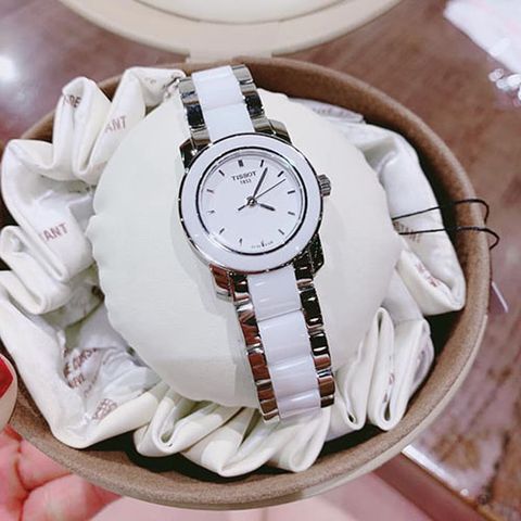  TISSOT NỮ T064.210.22.011.00 DÂY ĐÁ CERAMIC CHÍNH HÃNG 