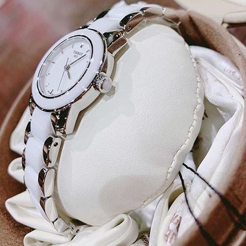  TISSOT NỮ T064.210.22.011.00 DÂY ĐÁ CERAMIC CHÍNH HÃNG 