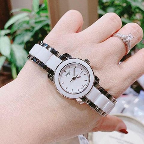  TISSOT NỮ T064.210.22.011.00 DÂY ĐÁ CERAMIC CHÍNH HÃNG 