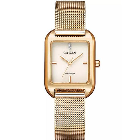  CITIZEN NỮ EM0493-85P E-CO DRIVE CHÍNH HÃNG 