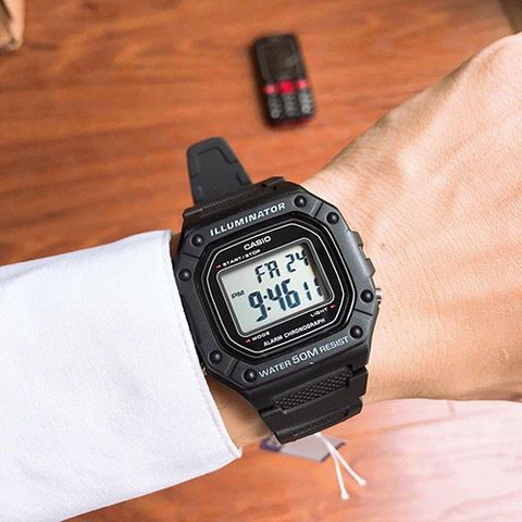  CASIO NAM W-218H-1AVDF CHÍNH HÃNG 