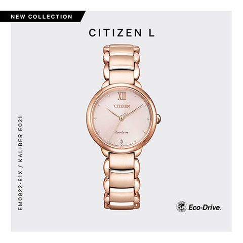  CITIZEN NỮ EM0922-81X E-CO DRIVE CHÍNH HÃNG 