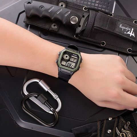  CASIO NAM AE-1200WHB-1BVDF CHÍNH HÃNG 