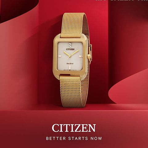  CITIZEN NỮ EM0493-85P E-CO DRIVE CHÍNH HÃNG 